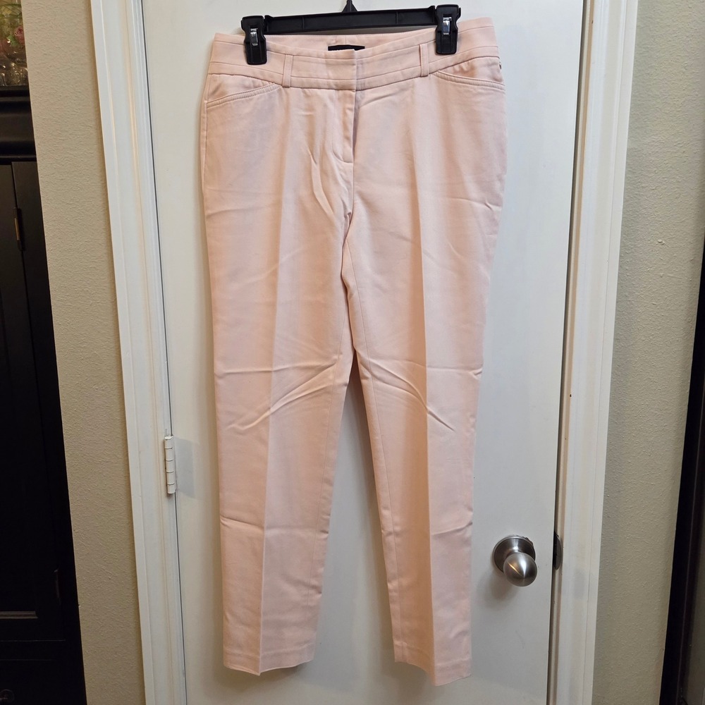 Karl Lagerfeld Paris Pink Ankle Pants Cotton Blend Tapered Trousers Size 4
